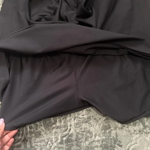 YPB Black Sleeveless A-Line Dress with built in shorts - Picture 3 of 5